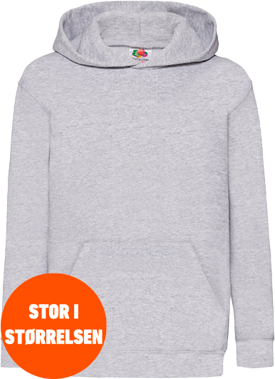 Fruit of the loom - Kølkær Badminton Classic Hoodie Kids - Heather Grey