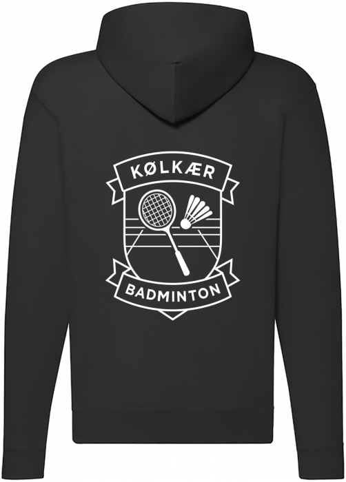 Fruit of the loom - Kølkær Badminton Classic Hoodie W. Zip Kids - Black